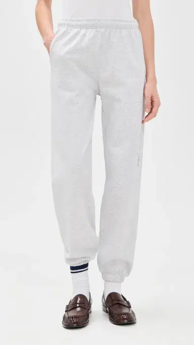 Sporty & Rich New York Health Club Sweatpants Heather Gray | Thumbnail 2 Sporty & Rich New York Health Club Sweatpants Heather Gray | Thumbnail 2