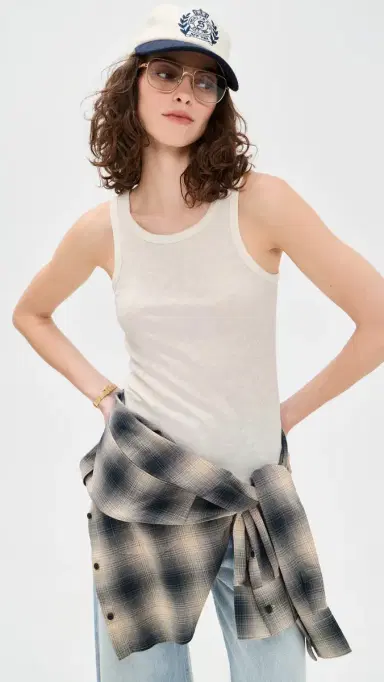 Z Supply Classic Slub Scoop Tank Cloud | Thumbnail 2 Z Supply Classic Slub Scoop Tank Cloud | Thumbnail 2