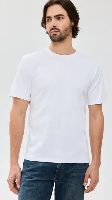 rag & bone Pima Interlock Tee White | Thumbnail 2 rag & bone Pima Interlock Tee White | Thumbnail 2
