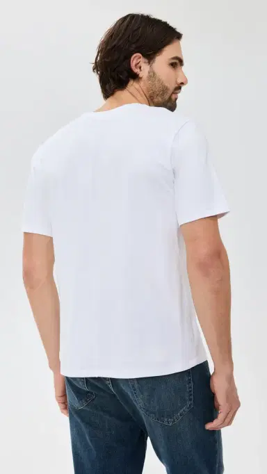 rag & bone Pima Interlock Tee White | Thumbnail 3 rag & bone Pima Interlock Tee White | Thumbnail 3