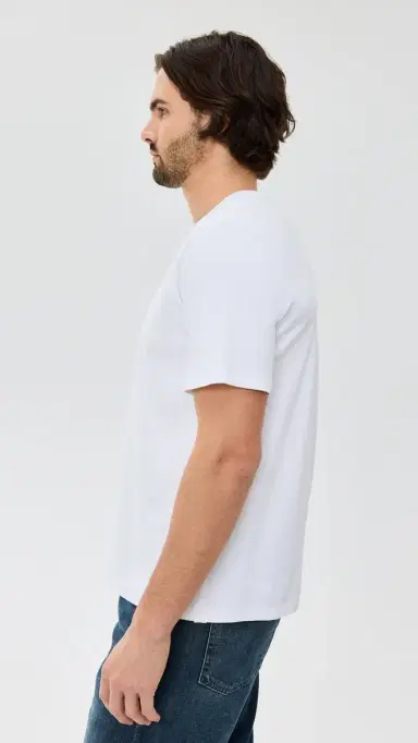 rag & bone Pima Interlock Tee White | Thumbnail 4 rag & bone Pima Interlock Tee White | Thumbnail 4