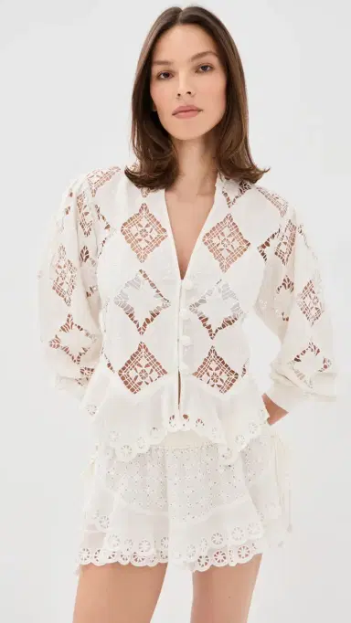 Isabel Marant Nina Top White | Thumbnail 2 Isabel Marant Nina Top White | Thumbnail 2