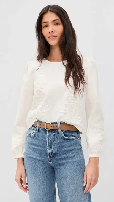 Z Supply Tatiana Poplin Top White | Thumbnail 2 Z Supply Tatiana Poplin Top White | Thumbnail 2