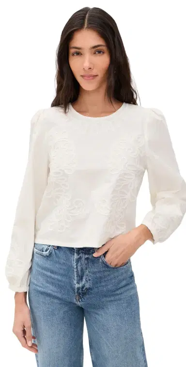 Z Supply Tatiana Poplin Top White | Thumbnail 1 Z Supply Tatiana Poplin Top White | Thumbnail 1