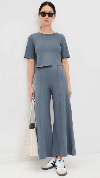 RIPLEY RADER Ponte Knit Short Sleeve Top ea Blue | Thumbnail 5 RIPLEY RADER Ponte Knit Short Sleeve Top ea Blue | Thumbnail 5
