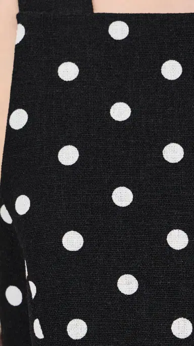 WAYF Joan Button Front Top Black Polka Dot | Thumbnail 6 WAYF Joan Button Front Top Black Polka Dot | Thumbnail 6