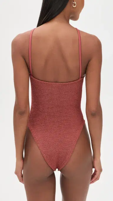 Hunza G Jasmine One Piece Metallic Rosewood One Size | Thumbnail 3 Hunza G Jasmine One Piece Metallic Rosewood One Size | Thumbnail 3