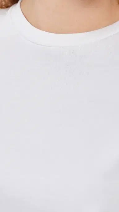 Tibi Perfect Hinged Sleeve Tee White | Thumbnail 6 Tibi Perfect Hinged Sleeve Tee White | Thumbnail 6