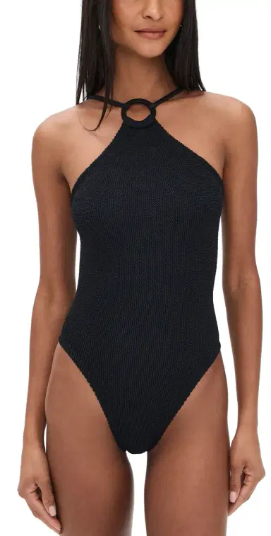 Hunza G Jasmine One Piece Black One Size | Thumbnail 1 Hunza G Jasmine One Piece Black One Size | Thumbnail 1