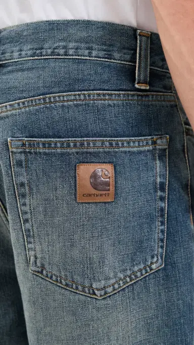 Carhartt WIP Aaron Jeans Blue (Worn Used Wash) | Thumbnail 6 Carhartt WIP Aaron Jeans Blue (Worn Used Wash) | Thumbnail 6