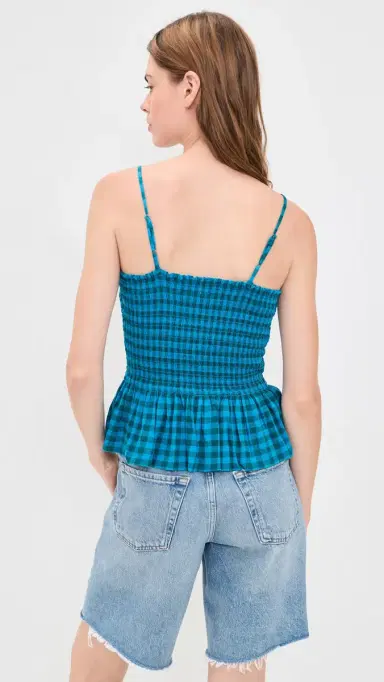 Free People Sundance Tank Top Teal Combo | Thumbnail 3 Free People Sundance Tank Top Teal Combo | Thumbnail 3