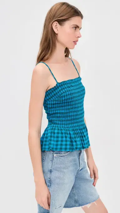 Free People Sundance Tank Top Teal Combo | Thumbnail 4 Free People Sundance Tank Top Teal Combo | Thumbnail 4