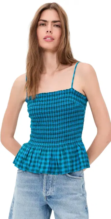 Free People Sundance Tank Top Teal Combo | Thumbnail 1 Free People Sundance Tank Top Teal Combo | Thumbnail 1