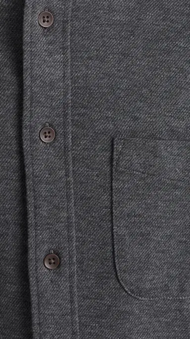 Faherty Coastline Knit Shirt Charcoal Heather Twill | Thumbnail 6 Faherty Coastline Knit Shirt Charcoal Heather Twill | Thumbnail 6