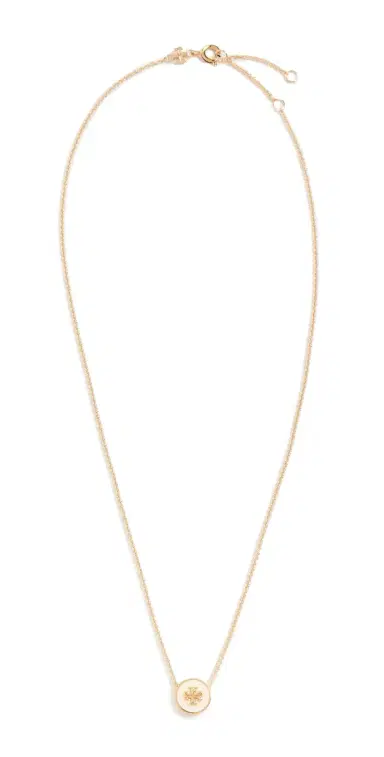 Tory Burch Icon Enamel Pendant Necklace | Thumbnail 1 Tory Burch Icon Enamel Pendant Necklace | Thumbnail 1