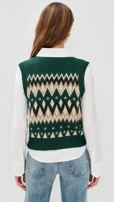 LE BOP Fair Isle Vest Everglade ulti | Thumbnail 3 LE BOP Fair Isle Vest Everglade ulti | Thumbnail 3