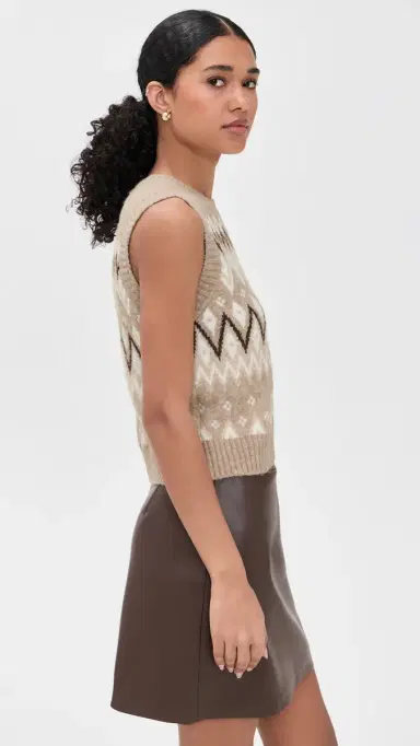 LE BOP Fair Isle Vest Beige ulti | Thumbnail 5 LE BOP Fair Isle Vest Beige ulti | Thumbnail 5
