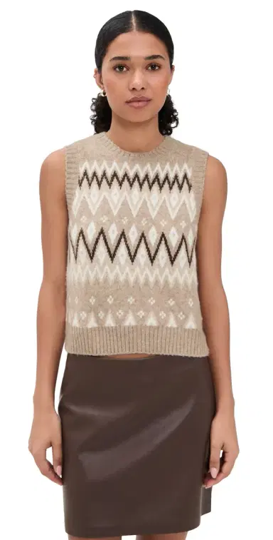 LE BOP Fair Isle Vest Beige ulti | Thumbnail 1 LE BOP Fair Isle Vest Beige ulti | Thumbnail 1