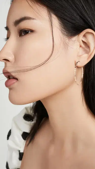 Jennifer Zeuner Jewelry Drea Hoop Earrings Yellow Vermeil One Size | Thumbnail 3 Jennifer Zeuner Jewelry Drea Hoop Earrings Yellow Vermeil One Size | Thumbnail 3