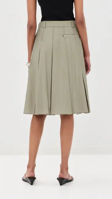 3.1 Phillip Lim Pleated Knee Length Skirt with Combo | Thumbnail 3 3.1 Phillip Lim Pleated Knee Length Skirt with Combo | Thumbnail 3