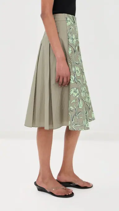 3.1 Phillip Lim Pleated Knee Length Skirt with Combo | Thumbnail 4 3.1 Phillip Lim Pleated Knee Length Skirt with Combo | Thumbnail 4