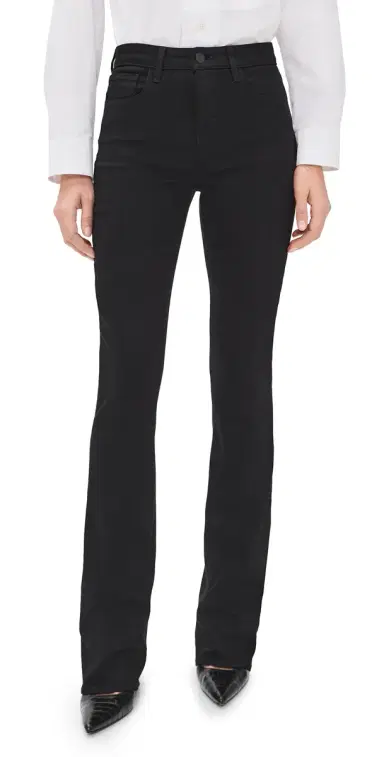 L'AGENCE Selma Sleek Baby Boot Jeans Noir | Thumbnail 1 L'AGENCE Selma Sleek Baby Boot Jeans Noir | Thumbnail 1