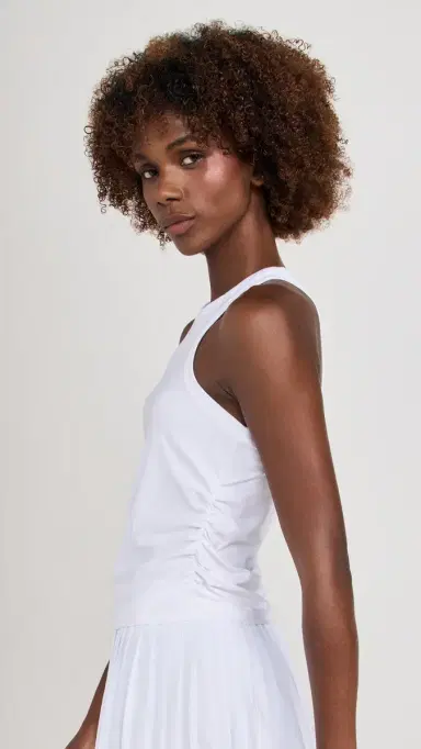 Beyond Yoga Featherweight Your Fit Shirred Tank Cloud White | Thumbnail 4 Beyond Yoga Featherweight Your Fit Shirred Tank Cloud White | Thumbnail 4