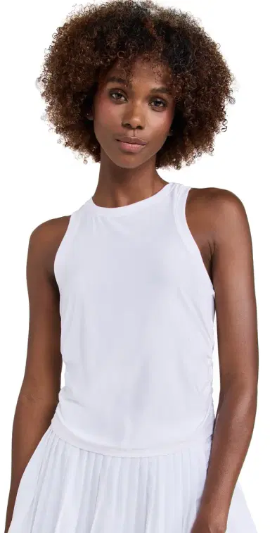 Beyond Yoga Featherweight Your Fit Shirred Tank Cloud White | Thumbnail 1 Beyond Yoga Featherweight Your Fit Shirred Tank Cloud White | Thumbnail 1