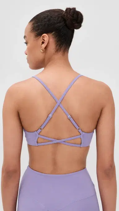 Year of Ours Studio Cross Back Bra Grape | Thumbnail 3 Year of Ours Studio Cross Back Bra Grape | Thumbnail 3