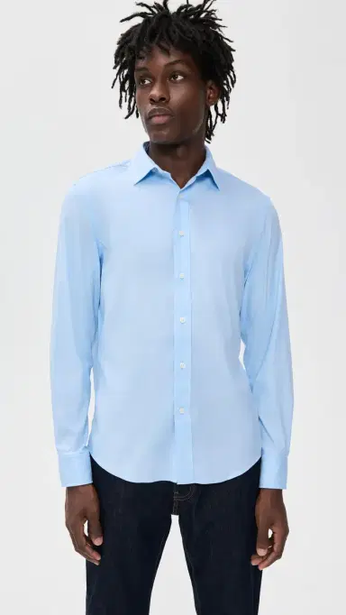 Faherty The Movement Shirt Azure ky | Thumbnail 2 Faherty The Movement Shirt Azure ky | Thumbnail 2