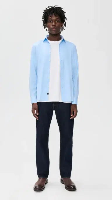Faherty The Movement Shirt Azure ky | Thumbnail 5 Faherty The Movement Shirt Azure ky | Thumbnail 5