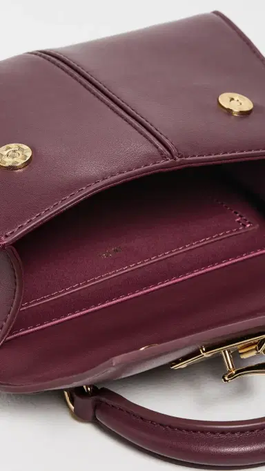 JW PEI Elise Top Handle Bag Deep Burgundy One Size | Thumbnail 6 JW PEI Elise Top Handle Bag Deep Burgundy One Size | Thumbnail 6