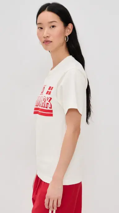 Made Some Sportswear Denmark Tee Red/Off White | Thumbnail 4 Made Some Sportswear Denmark Tee Red/Off White | Thumbnail 4
