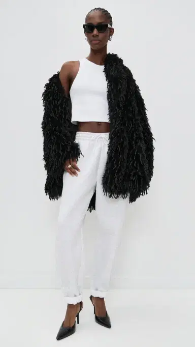 CULTNAKED Purrr Coat Black One Size | Thumbnail 5 CULTNAKED Purrr Coat Black One Size | Thumbnail 5