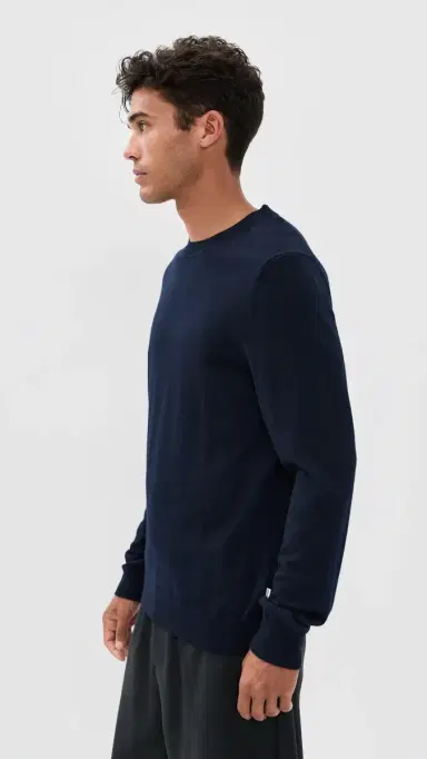 NN07 Ted oft Wool Sweater Navy Blue | Thumbnail 4 NN07 Ted oft Wool Sweater Navy Blue | Thumbnail 4