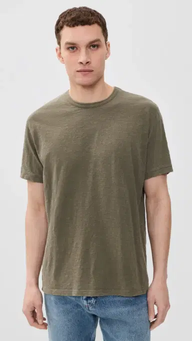 Alex Mill Slub Tee Olive Grey | Thumbnail 2 Alex Mill Slub Tee Olive Grey | Thumbnail 2