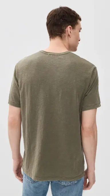 Alex Mill Slub Tee Olive Grey | Thumbnail 3 Alex Mill Slub Tee Olive Grey | Thumbnail 3