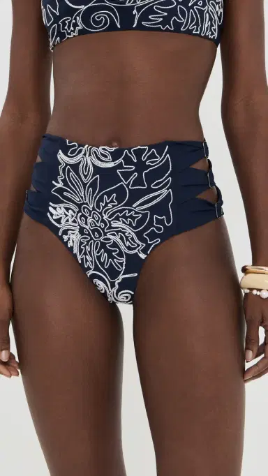 Agua Bendita Willa Batik Embroidered Bikini Bottoms ulticolor | Thumbnail 2 Agua Bendita Willa Batik Embroidered Bikini Bottoms ulticolor | Thumbnail 2