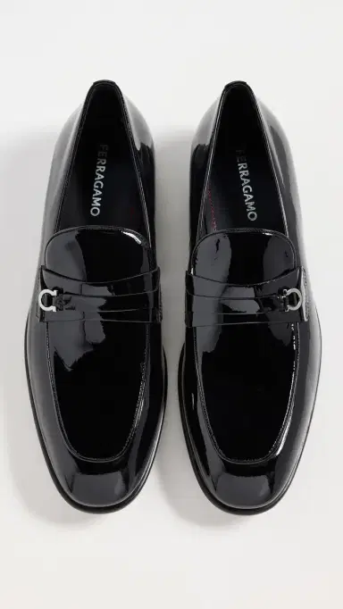 Ferragamo Desio Patent Leather Formal Tuxedo Loafers Nero 8.5E | Thumbnail 5 Ferragamo Desio Patent Leather Formal Tuxedo Loafers Nero 8.5E | Thumbnail 5