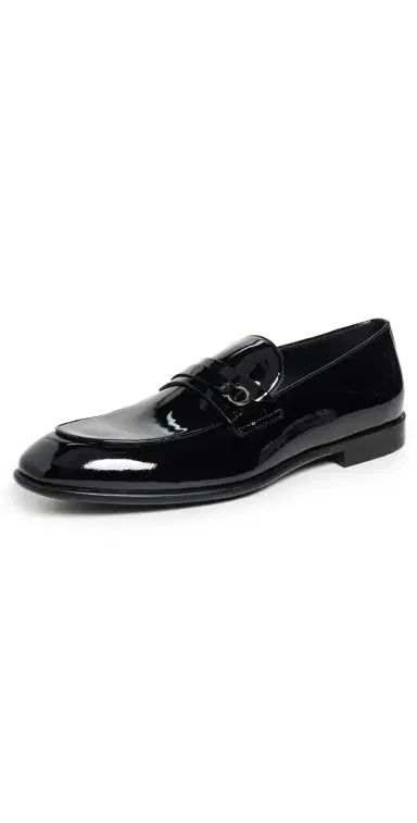 Ferragamo Desio Patent Leather Formal Tuxedo Loafers Nero 8.5E | Thumbnail 1 Ferragamo Desio Patent Leather Formal Tuxedo Loafers Nero 8.5E | Thumbnail 1