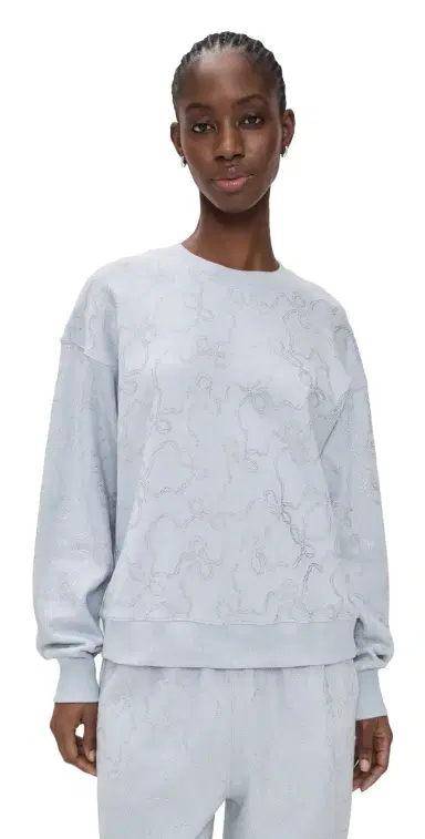 LoveShackFancy Karabeth Pullover Aspen Blue | Thumbnail 1 LoveShackFancy Karabeth Pullover Aspen Blue | Thumbnail 1