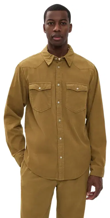 Isabel Marant Vasco Fine Corduroy Shirt ight Bronze | Thumbnail 1 Isabel Marant Vasco Fine Corduroy Shirt ight Bronze | Thumbnail 1