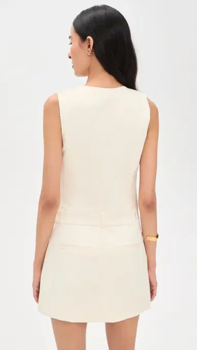 PAIGE Soho Mini Dress Bone | Thumbnail 3 PAIGE Soho Mini Dress Bone | Thumbnail 3