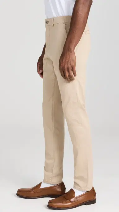 PAIGE Danford Stretch Sateen Chinos Khaki | Thumbnail 4 PAIGE Danford Stretch Sateen Chinos Khaki | Thumbnail 4