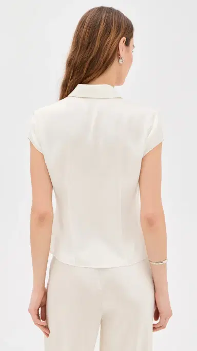 Theory Cap Sleeve Blouse | Thumbnail 3 Theory Cap Sleeve Blouse | Thumbnail 3