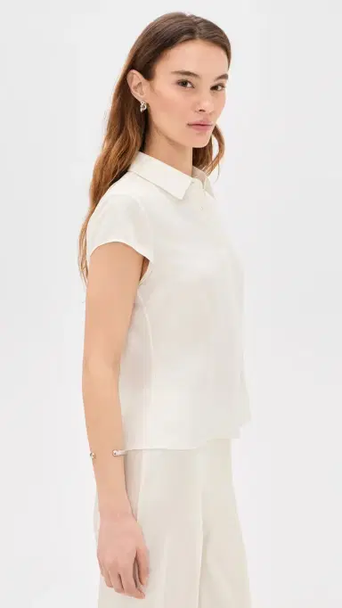Theory Cap Sleeve Blouse | Thumbnail 4 Theory Cap Sleeve Blouse | Thumbnail 4