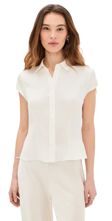 Theory Cap Sleeve Blouse | Thumbnail 1 Theory Cap Sleeve Blouse | Thumbnail 1