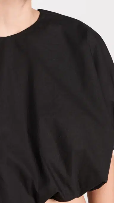 MIKOH Opihi Bubble Sleeve Crop Top Night | Thumbnail 6 MIKOH Opihi Bubble Sleeve Crop Top Night | Thumbnail 6