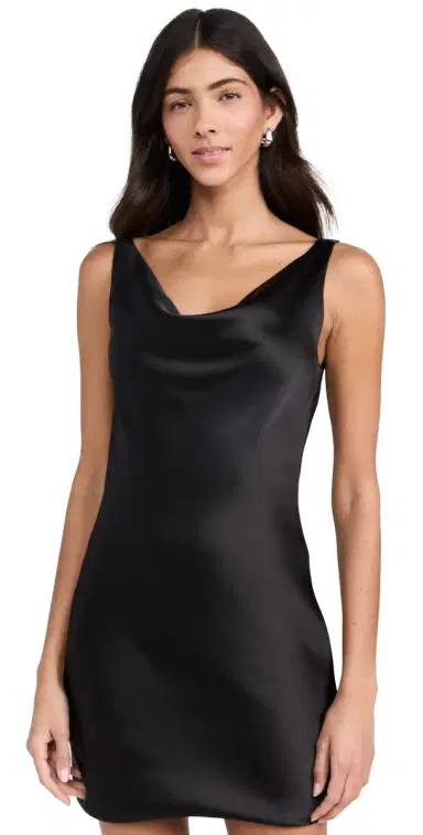 Norma Kamali aria Mini Dress Black | Thumbnail 1 Norma Kamali aria Mini Dress Black | Thumbnail 1