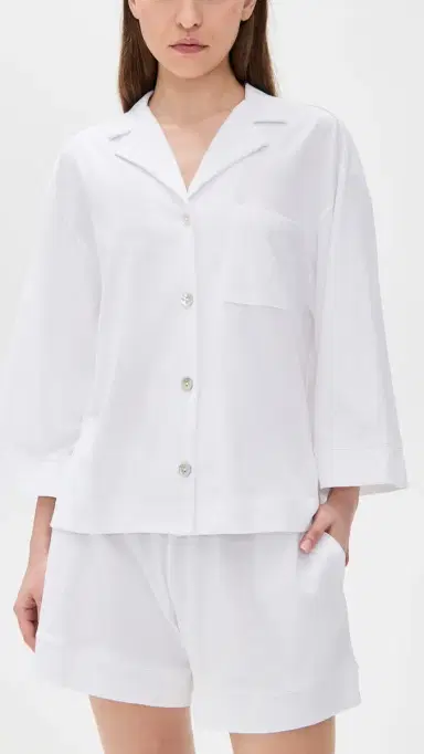 Petite Plume Pima Olivia Short et White | Thumbnail 2 Petite Plume Pima Olivia Short et White | Thumbnail 2